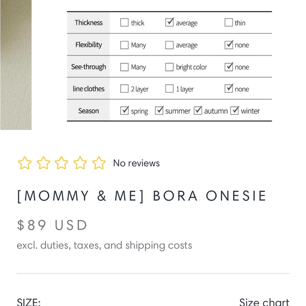 Cream Lace-Trimmed Kids Bodysuit MOMMY & ME BORA ONESIE - Picture 4 of 4